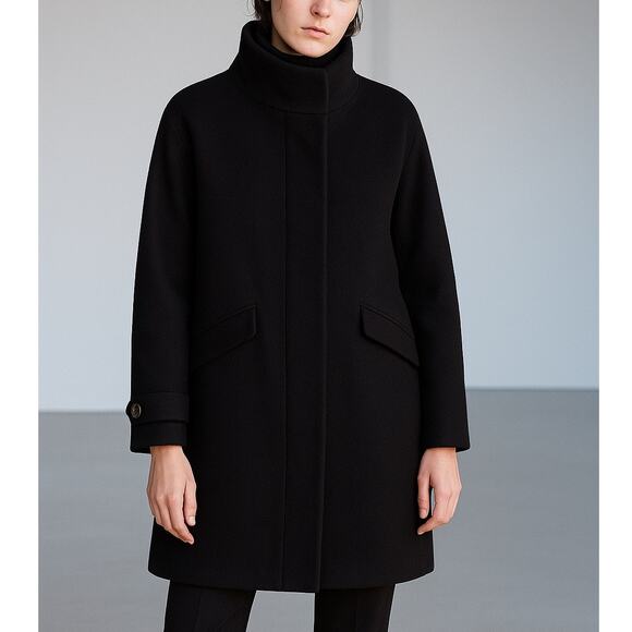 J Crew Cocoon Coat in Italian Stadium Cloth Nello Gori Wool Blend - Picture 1 of 8